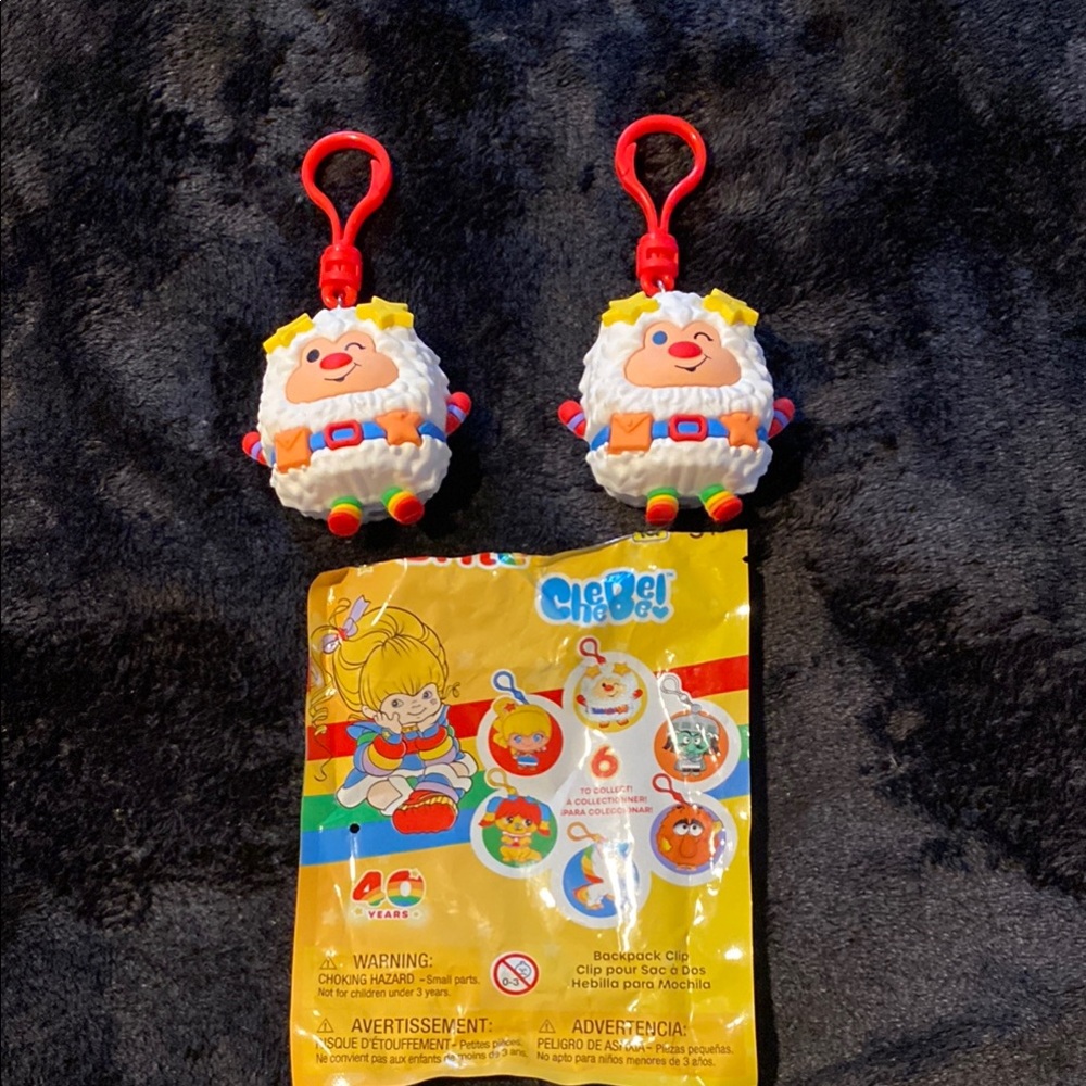 Red and Yellow Action Figures with Clip-On Feature